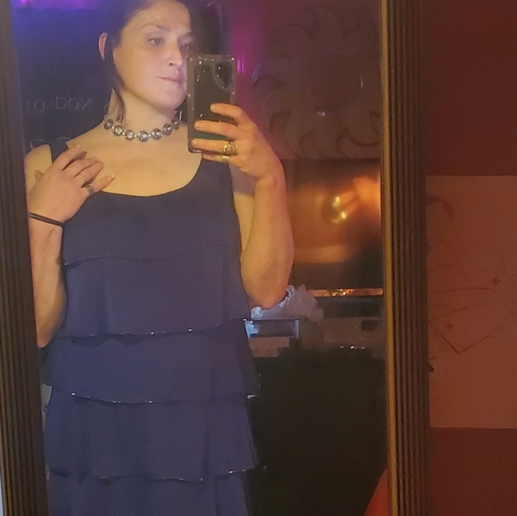 Gorgeous tiered dress with sequence detail - Picture 2 of 5